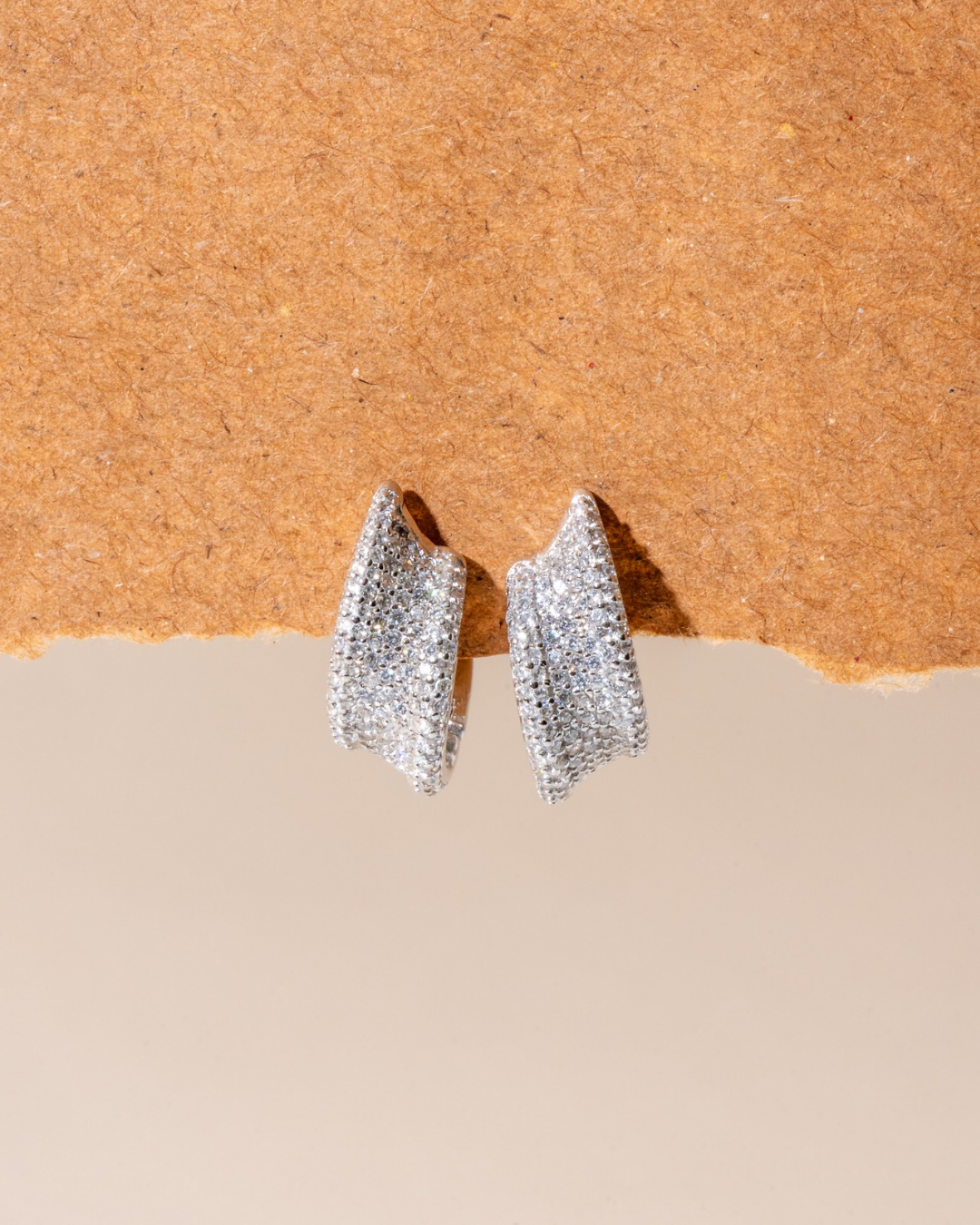 Silver Huggies Earrings